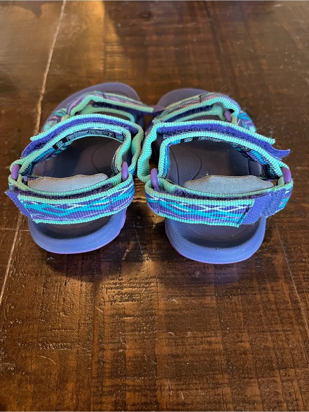 Teva Kids Purple, Teal & Aqua Strappy Sandals - Baby size 4